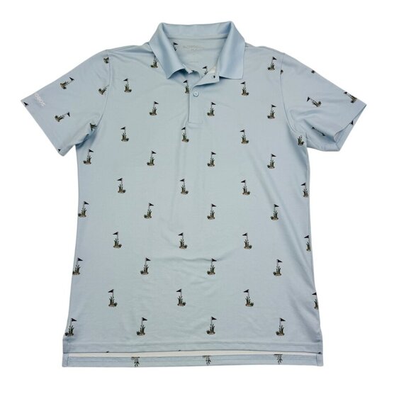 Bonobos Golf Putting Green All Over Print Slim Fit Polo Men's Size Medium - Picture 1 of 6